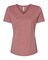 BELLA + CANVAS® Women's Relaxed Heather CVC V-Neck Short Sleeve Tee - 6405CVC